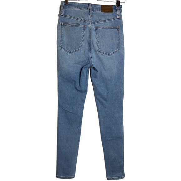 Madewell Curvy Roadtripper High Rise Skinny Leg Jeans Fading Whiskering 25 - Picture 3 of 16